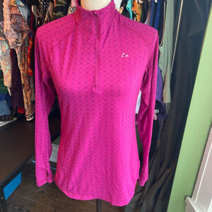 Paradox Pink and Purple Merino Blend Long Sleeve Tee - Medium